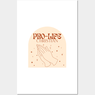 pro-life Christian trendy neutral boho aesthetic- march for life Posters and Art